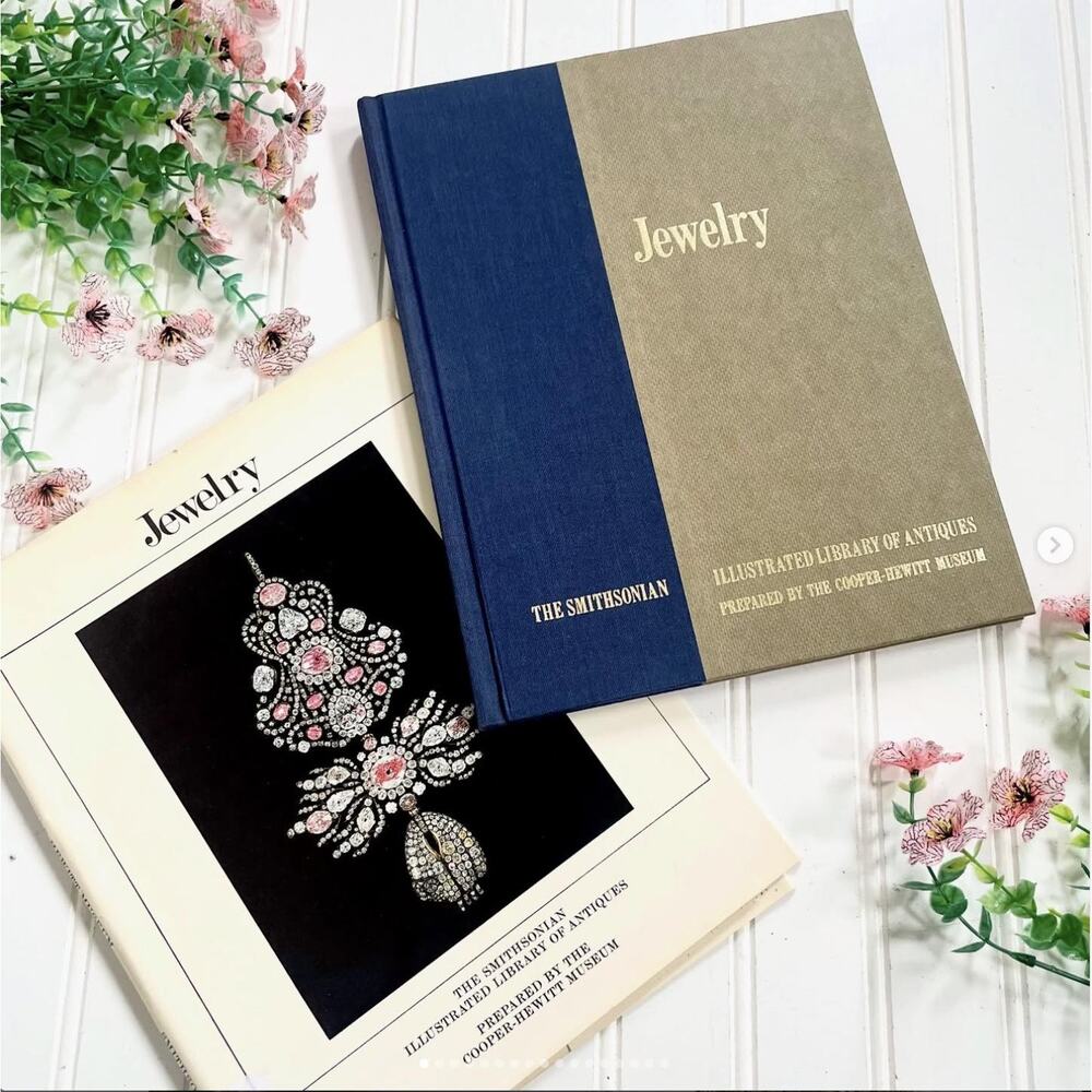Vintage 1981 Smithsonian Illustrated Library Antiques Jewelry Book Dust Jacket
